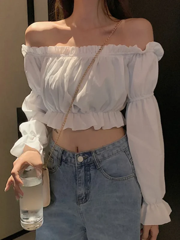 Top Sexy Blouse Off Shoulder