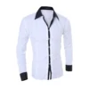 Mens Stripes Long Sleeved Shirts 3