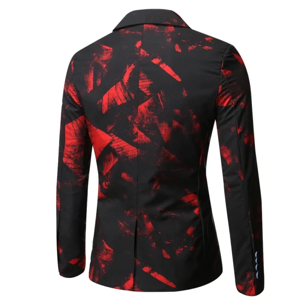Men Patterning Printed Blazer 2