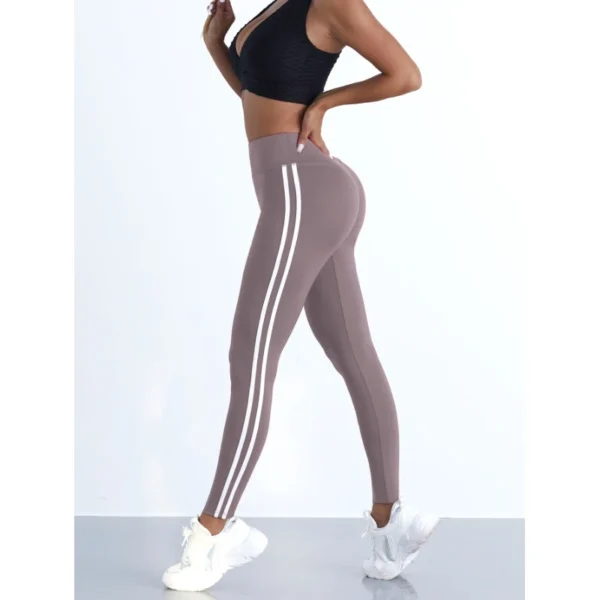 Yoga Women Striped Leggings 2