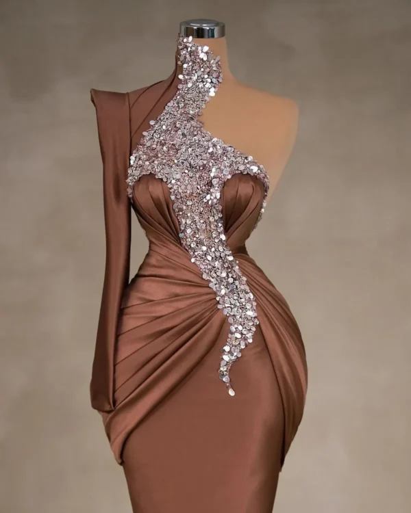 Prom Dresses High Neck Evening Gown 2