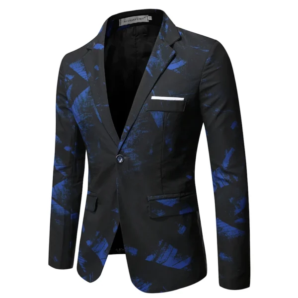 Men Patterning Printed Blazer 3