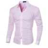 Mens Stripes Long Sleeved Shirts 6