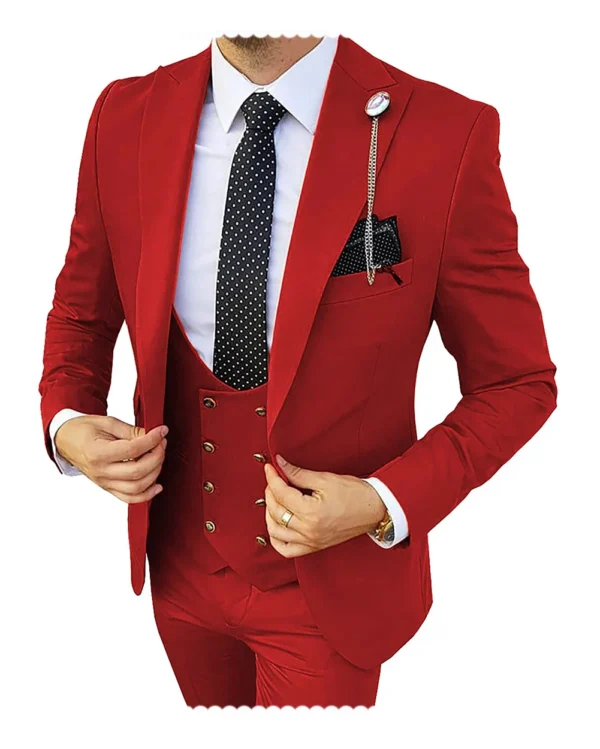 Formal Men 3 Piece Wedding Suit 3