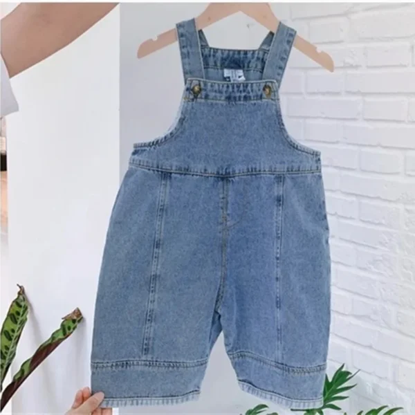 New Children Loose Overalls all-match denim 5