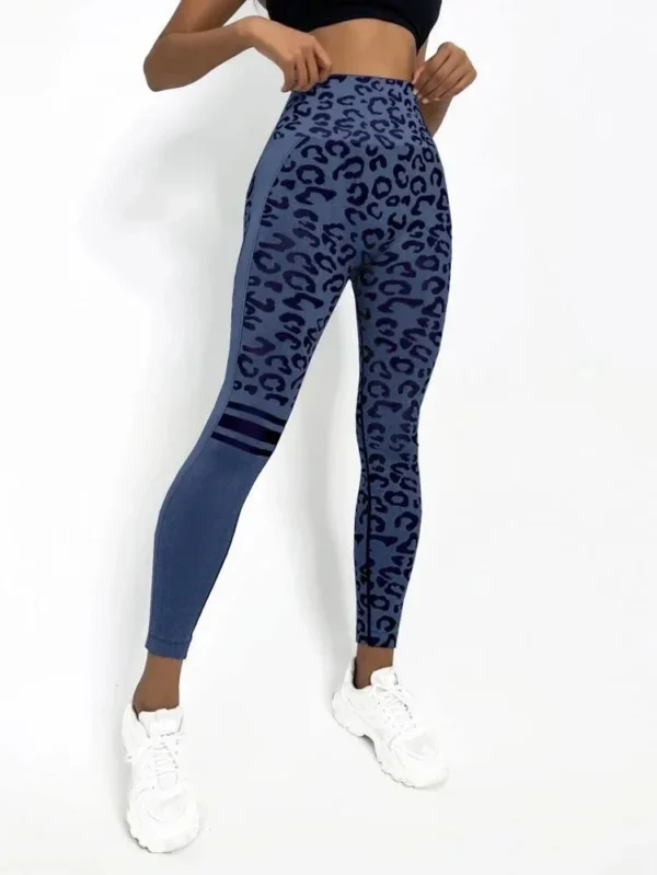 Women Leopard Seamless Yoga Pants 4