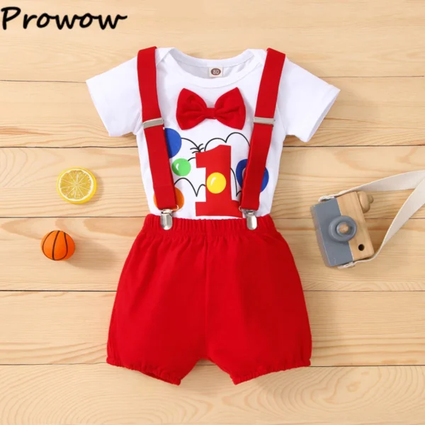 Baby Boys Birthday Outfits Sets 2