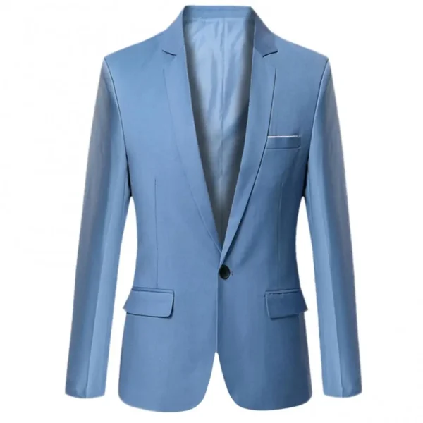 Men Blazer Jackets Solid Color 5