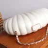 White Acrylic Seashell Shape Women's Handbags 4