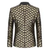 Fashion Men Luxurious Sequin Plaid Suit Jacket 2