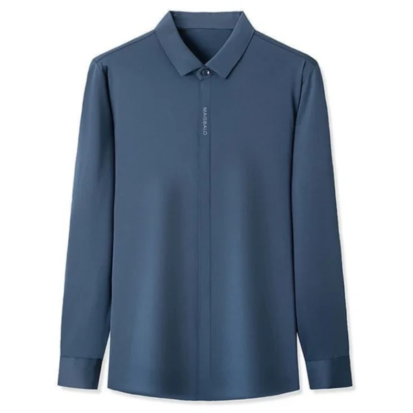 High End 100% Mulberry Silk Men Business Shirt 2
