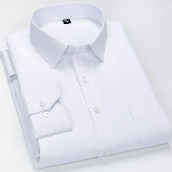 8XL 7XL 6XL Plus Size Men Long Sleeved Shirt 4