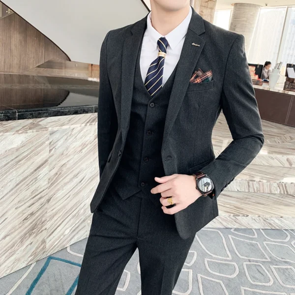 6XL 7XL (Blazers+Pants+vest) 3 Pieces Mens Suits 3