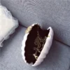 White Acrylic Seashell Shape Women's Handbags 5