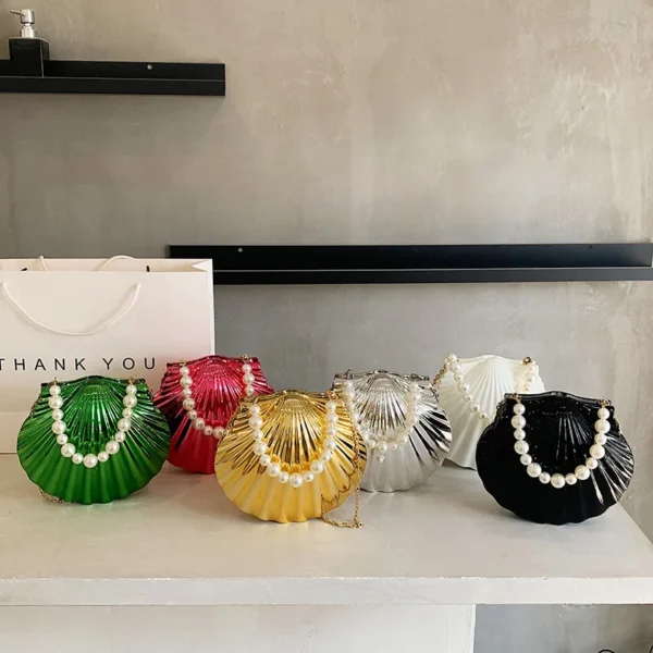 Evening Bags Shell Shape Women Clutch Bags 5