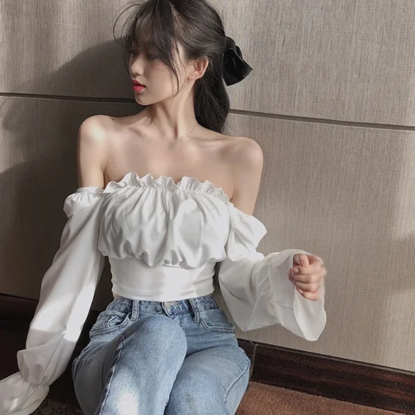 Women's Sexy Slim Bandage Long Sleeve Shirt 5