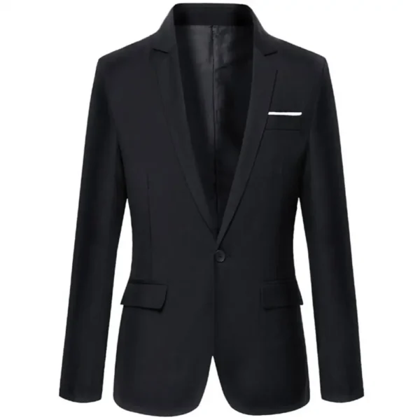 Men Blazer Jackets Solid Color 3