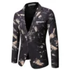 Men Patterning Printed Blazer 5