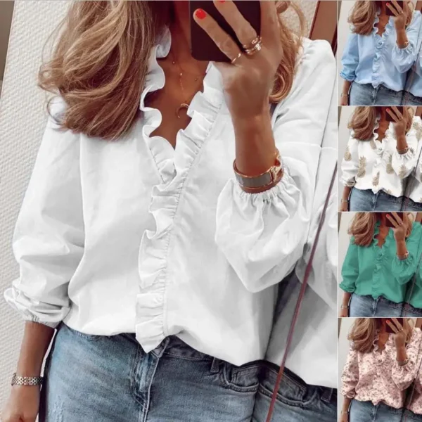 Solid Casual Loose Oversized Shirts 2