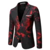 Men Patterning Printed Blazer