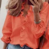 Solid Casual Loose Oversized Shirts 6