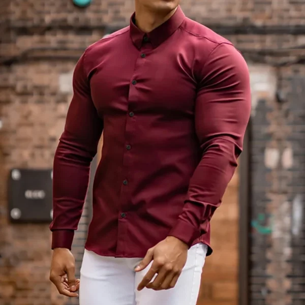 Autumn Fashion Casual long Sleeve Shirt 5