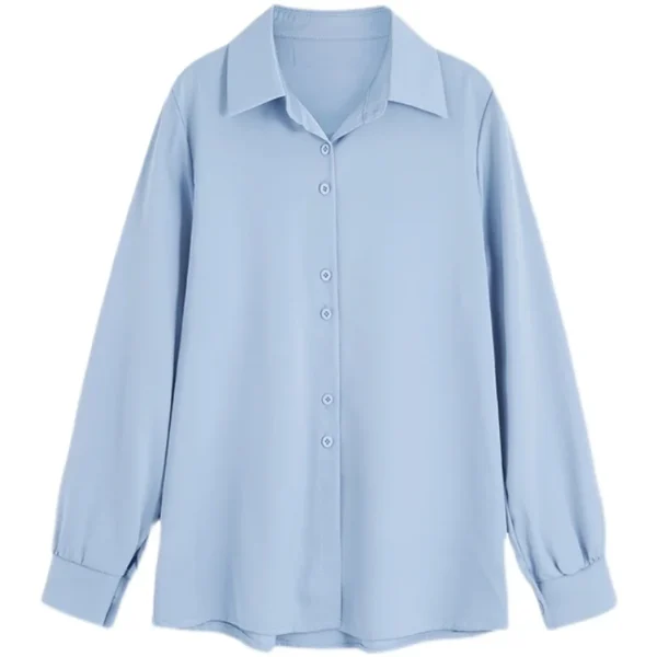 Spring Autumn Casual Chiffon Shirt 6