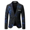 Men Patterning Printed Blazer 4