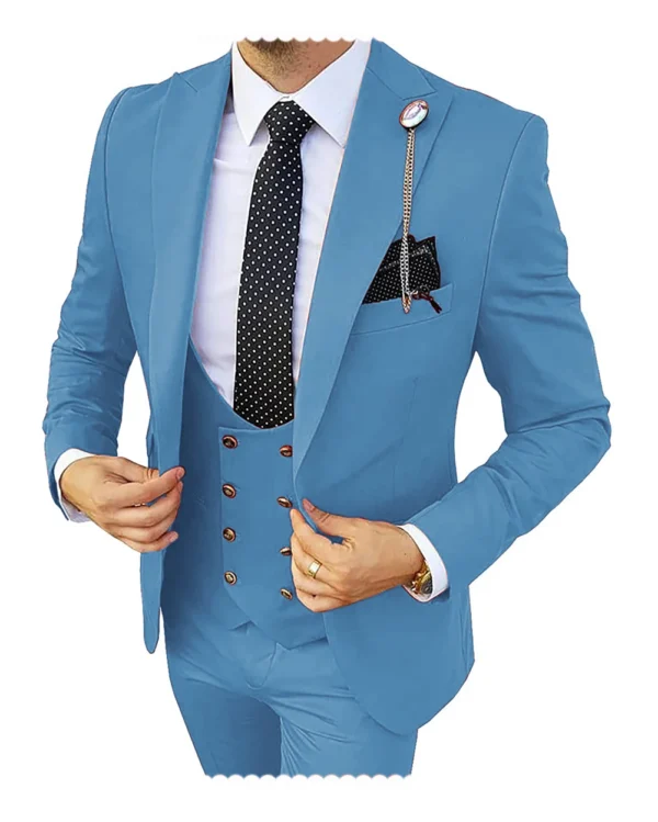 Formal Men 3 Piece Wedding Suit 4
